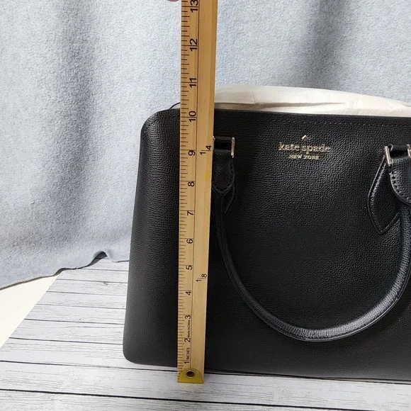 Kate Spade Large Satchel Womens Black Darcy WKR00437 Handbag Tote‎ Purse NWT - Picture 7 of 16